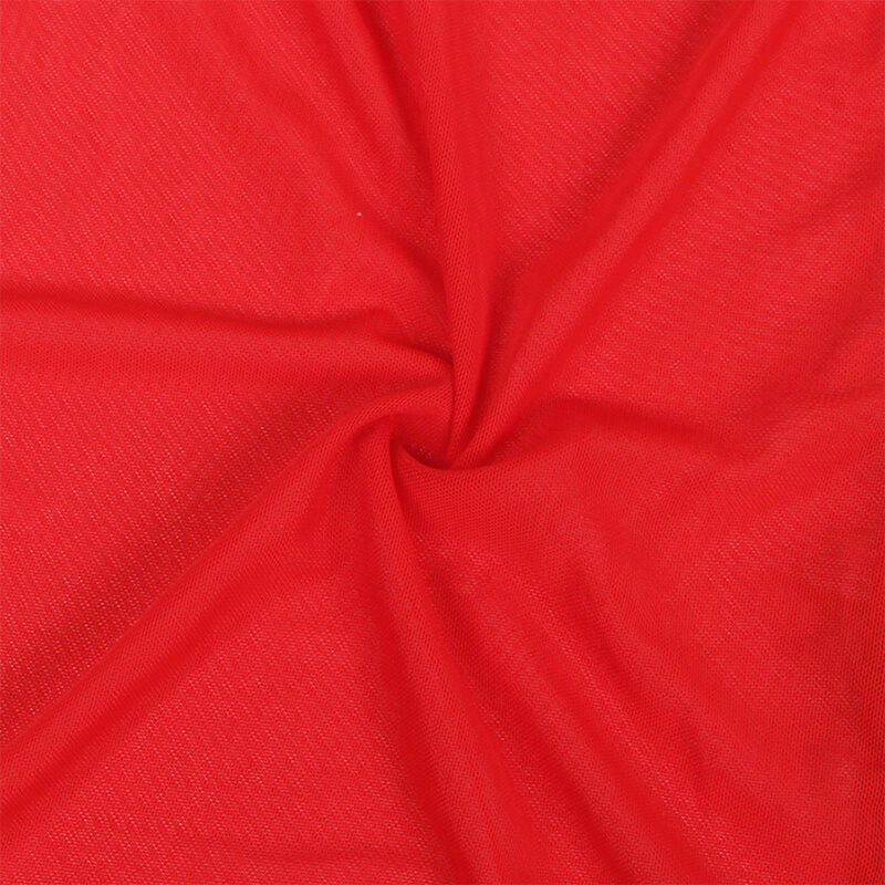 SUBBLIME - ROBE IN TRANSPARENT FABRIC WITH RED LACE DETAIL S/M
