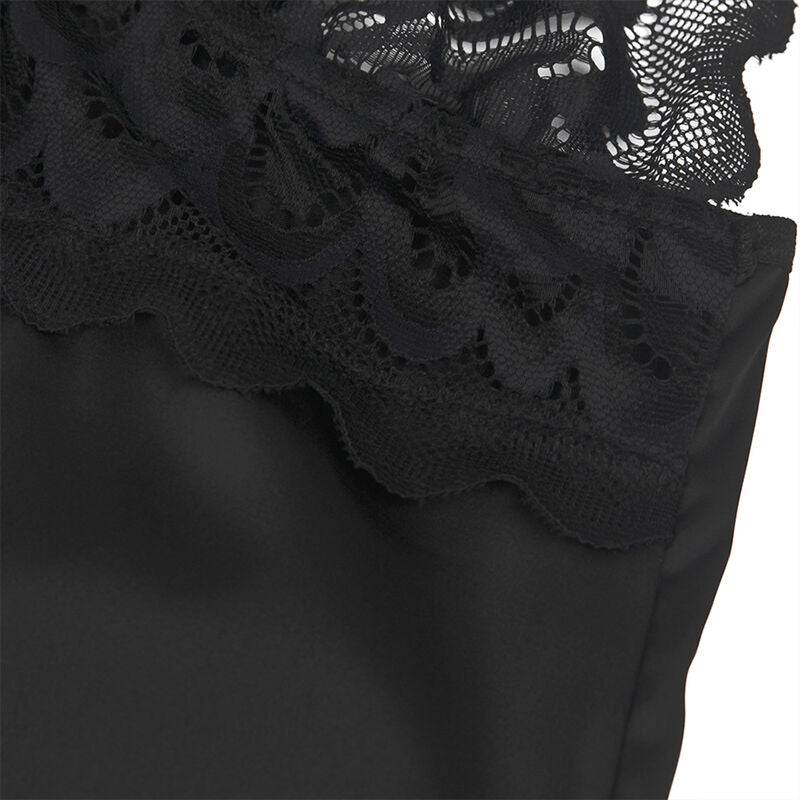 SUBBLIME - BABYDOLL WITH BLACK FLORAL PRINT BREAST S/M
