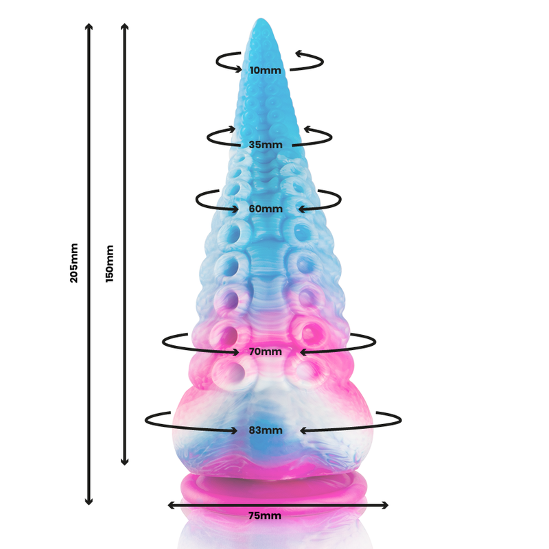 EPIC - BLUE PHORCYS TENTACLE DILDO LARGE SIZE
