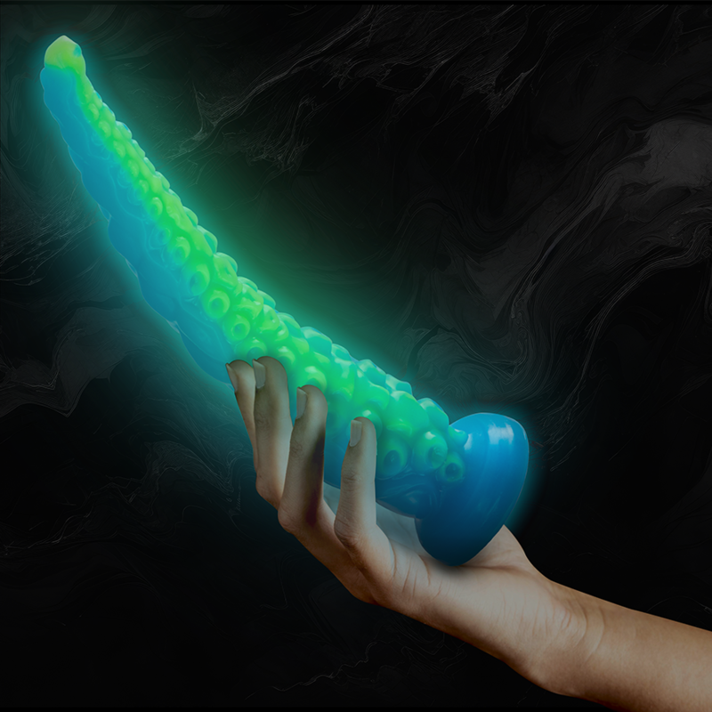 EPIC - DILDO TENTICAL FLUORESCENTE SCYLLA DELGADO TAMAÑO GRANDE
