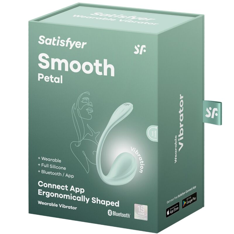 SATISFYER - G-POINT SMOOTH PETAL STIMULATOR GREEN WATER FREE APP