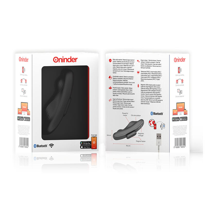 ONINDER - RECHARGEABLE MANILA PANTY VIBRATOR 9 SPEEDS 9.6 CM X 2.6 CM - FREE APP