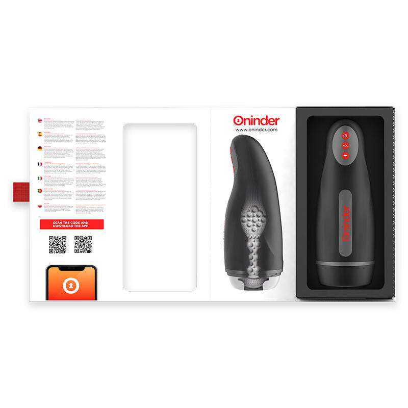 ONINDER - MASTURBADOR MASCULINO RECARGABLE SEOUL 10 VELOCIDADES - APP GRATUITA