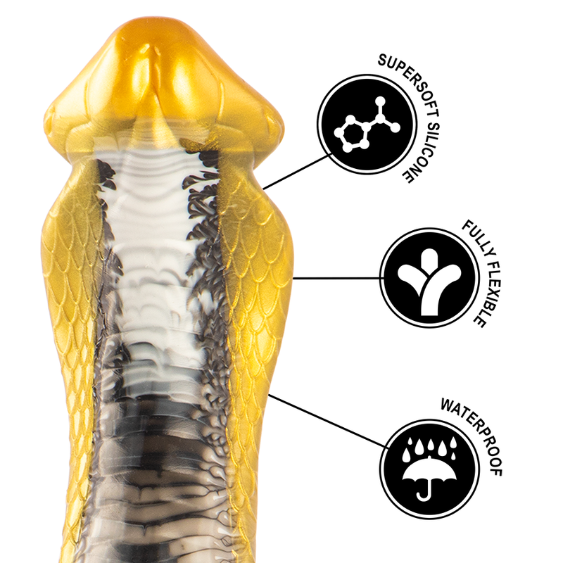 ÉPICO - DILDO SERPIENTE AMARILLA DRAKON