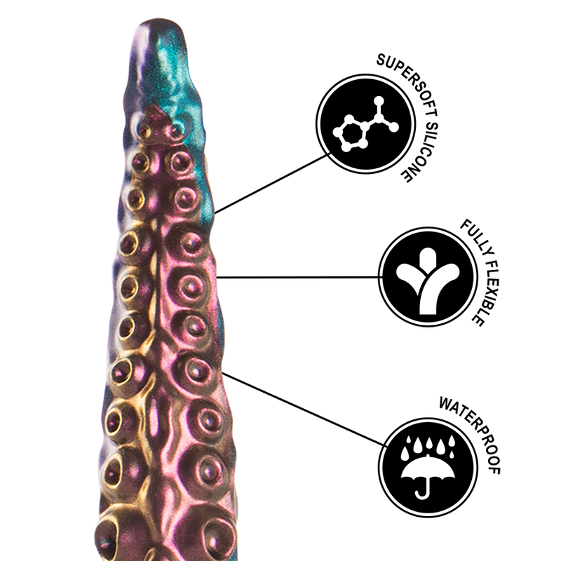 ÉPICO - DILDO DE TENTÚCULO FINO CHARYBDIS TAMAÑO PEQUEÑO