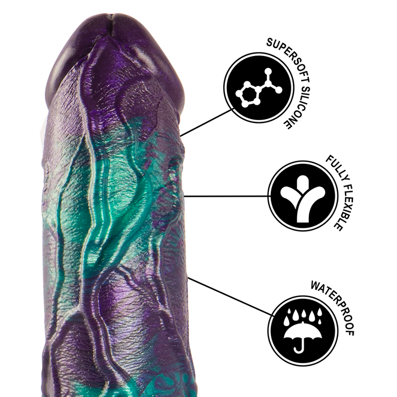 EPIC - DILDO BASILISCO DOBLE PLACER ESCAMOSO TAMAÑO GRANDE