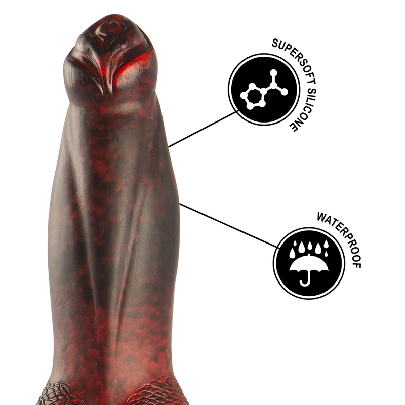 EPIC - DILDO PROMETHEUS TITAN ON FLAMES CONTROL REMOTO RECARGABLE