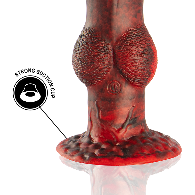 EPIC - DILDO PROMETHEUS TITAN ON FLAMES CONTROL REMOTO RECARGABLE
