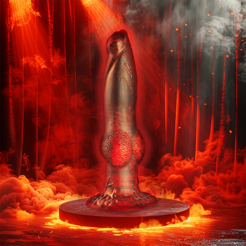 EPIC - DILDO PROMETHEUS TITAN ON FLAMES CONTROL REMOTO RECARGABLE