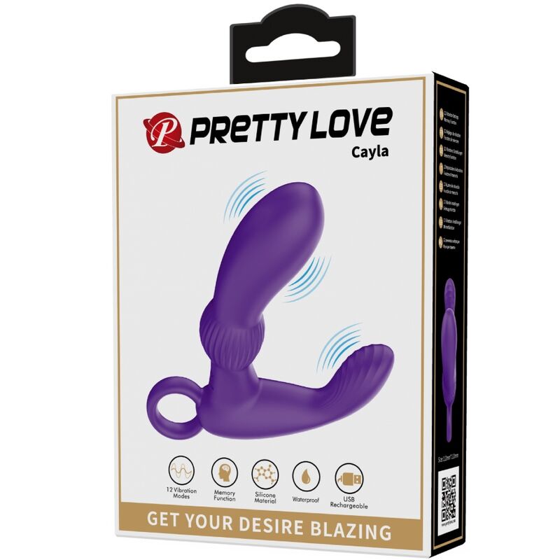 PRETTY LOVE - CAYLA PURPLE ANAL VIBRATOR MASSAGER