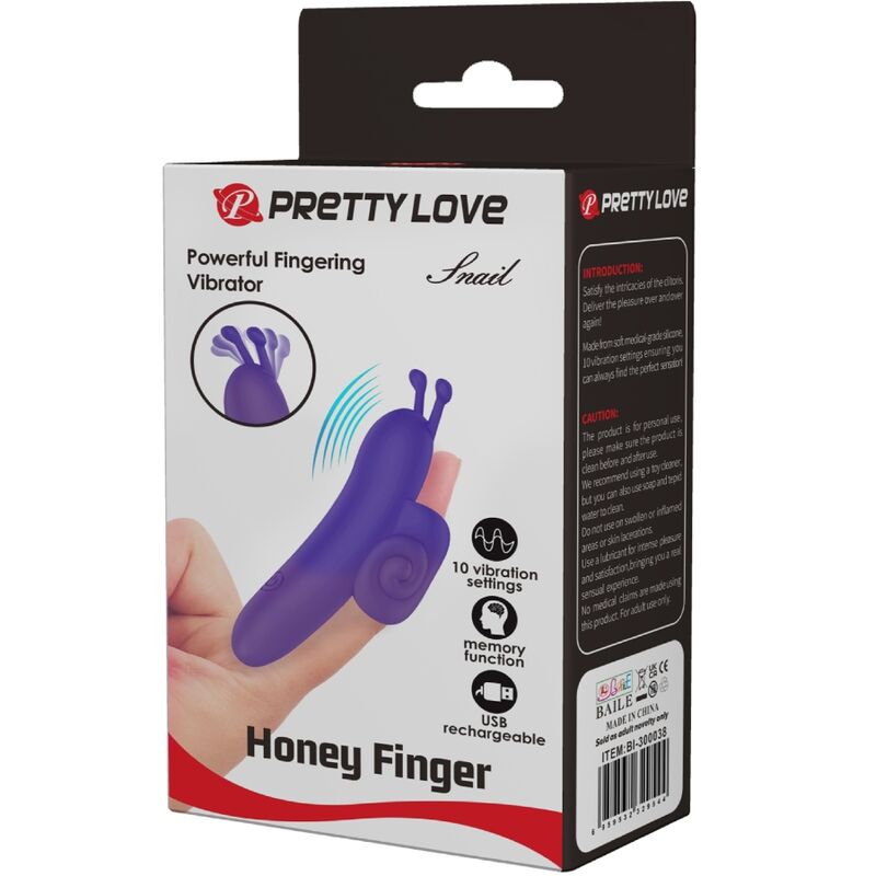 POWERFUL PURPLE FINGER STIMULATOR SNAIL