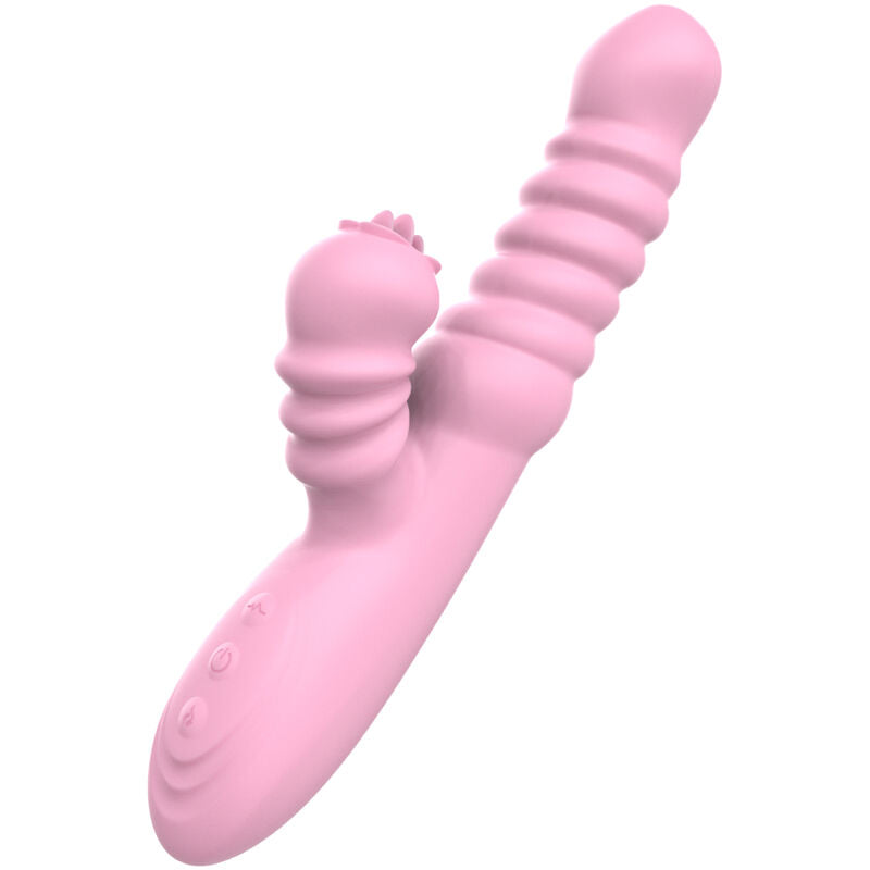 ARMONY - MULTIFUNCTION VIBRATOR WITH PINK TONGUE STIMULATING HEAT EFFECT