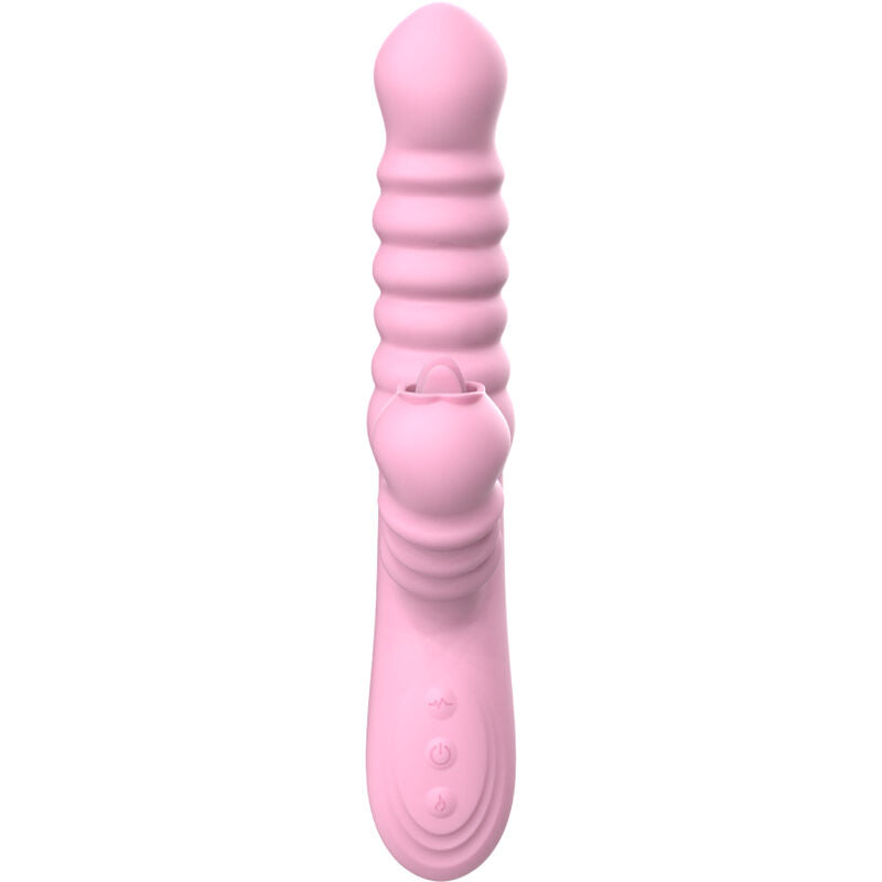 ARMONY - MULTIFUNCTION VIBRATOR WITH PINK TONGUE STIMULATING HEAT EFFECT
