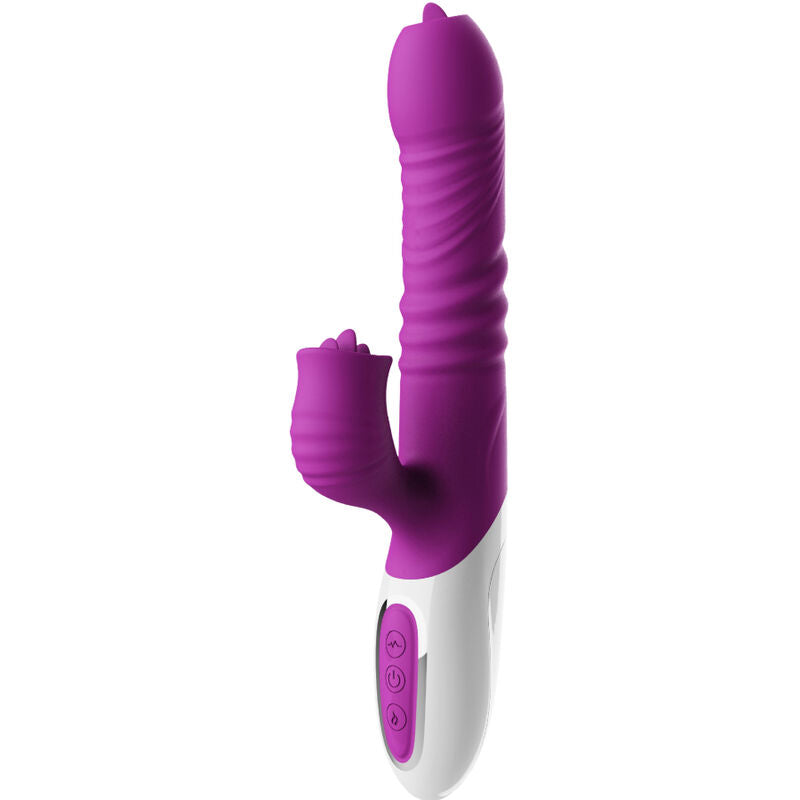 ARMONY - DUAL TONGUE VIBRATOR AND PUSHING VIOLET HEAT EFFECT