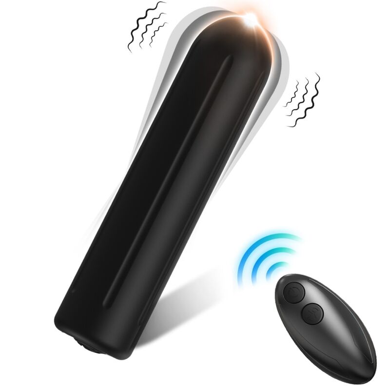 WARHEAD BULLET VIBRATOR REMOTE CONTROL BLACK 2 CM X 8.8 CM