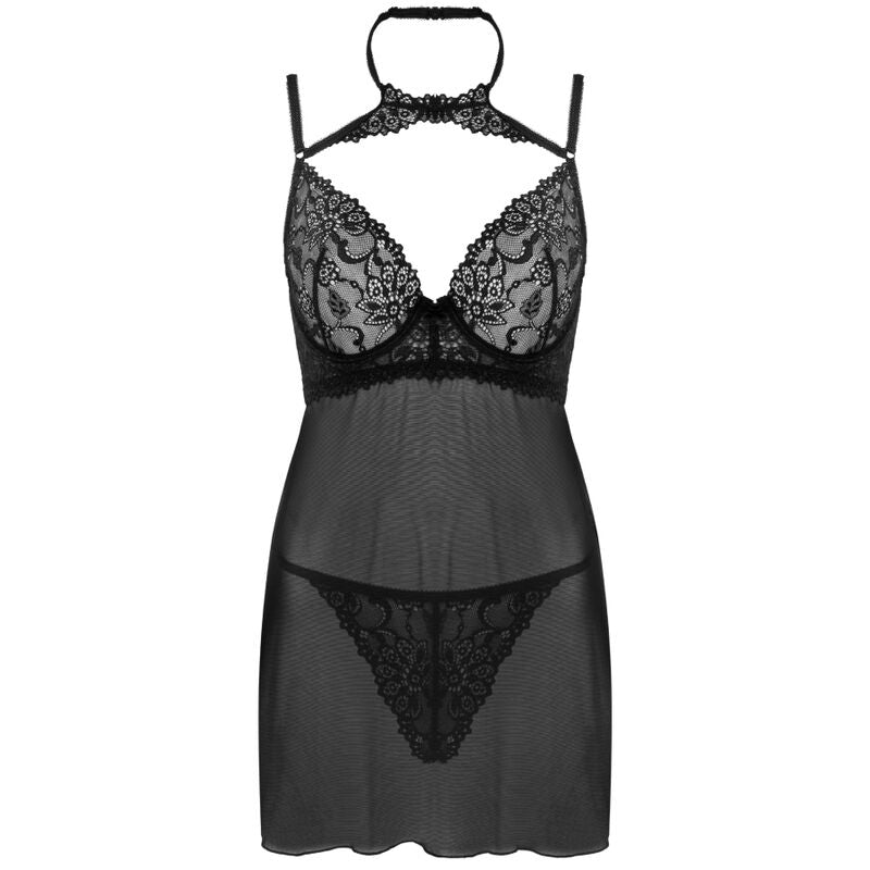 LIVCO CORSETTI FASHION - BINELLA BABYDOLL SET + BLACK THONG