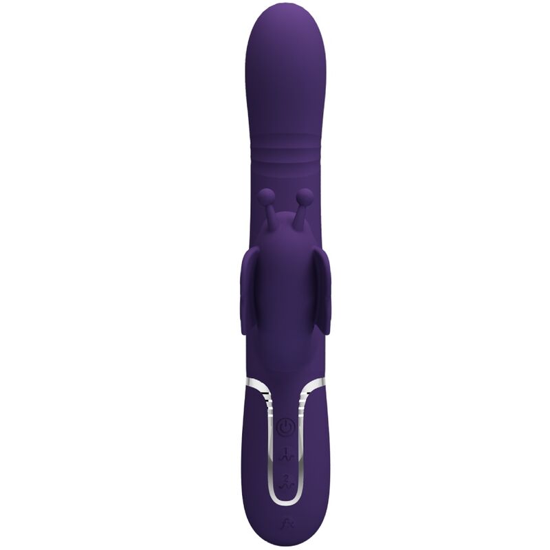 PRETTY LOVE - 4 IN 1 PURPLE BUTTERFLY MULTIFUNCTION RABBIT VIBRATOR