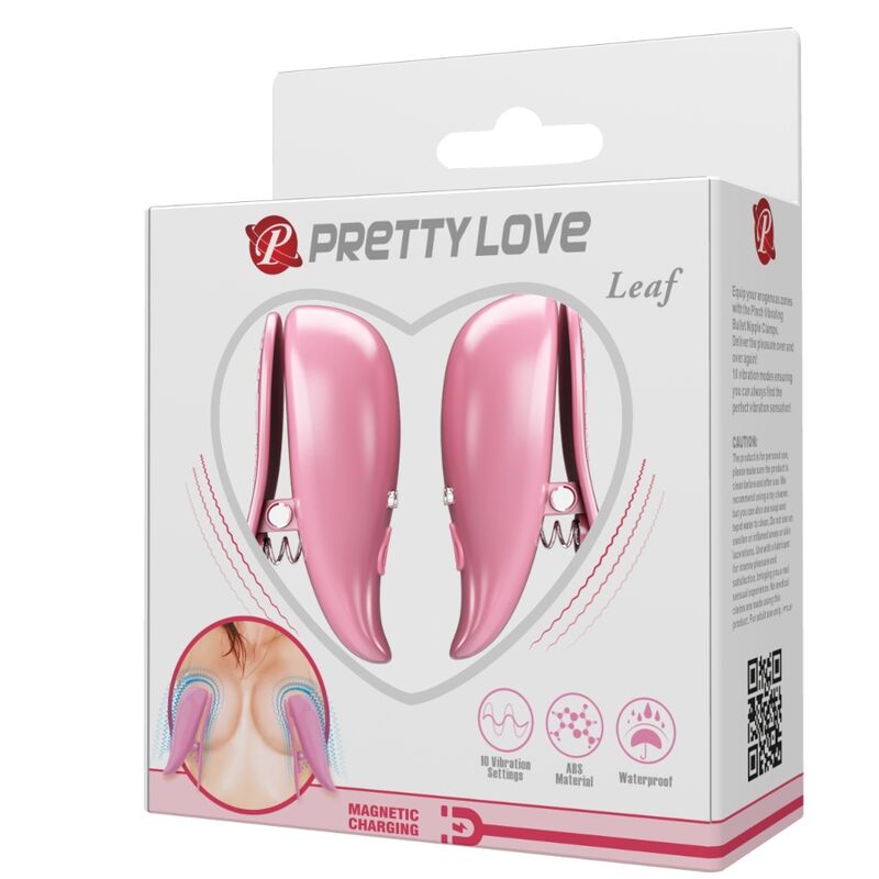 PRETTY LOVE - LEAF VIBRATING PINK TONGS