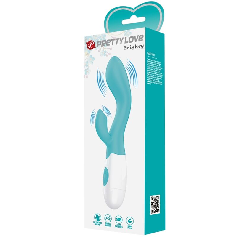 PRETTY LOVE - VIBRADOR DEL PUNTO G EN VERDE AGUA BRILLANTE