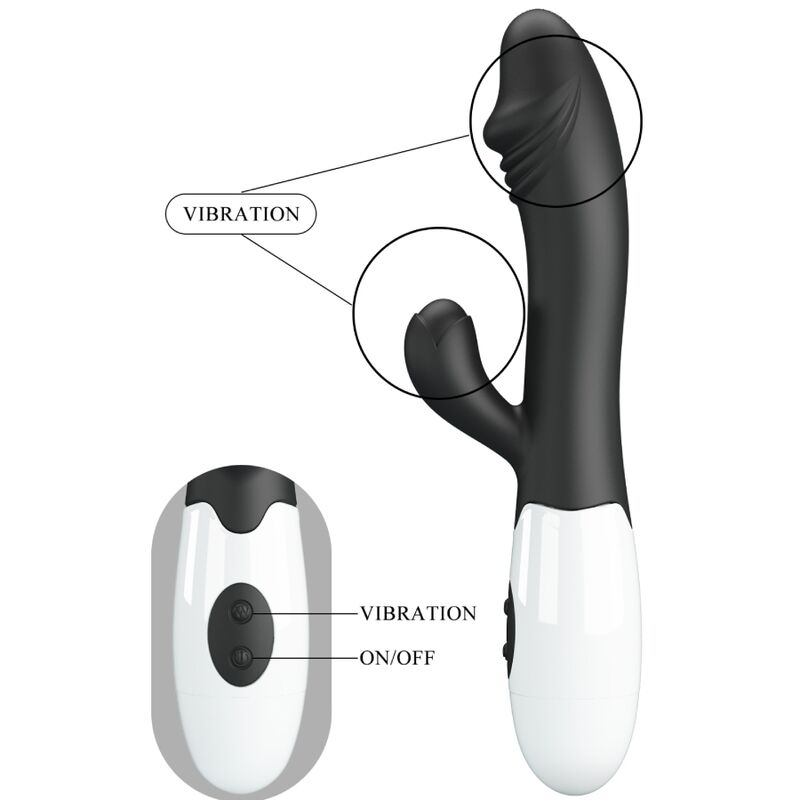 PRETTY LOVE - BLACK SNAPPY G-SPOT VIBRATOR