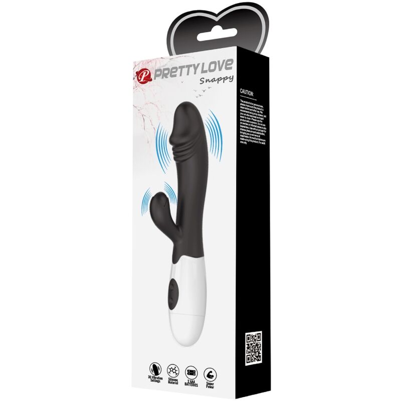 PRETTY LOVE - BLACK SNAPPY G-SPOT VIBRATOR