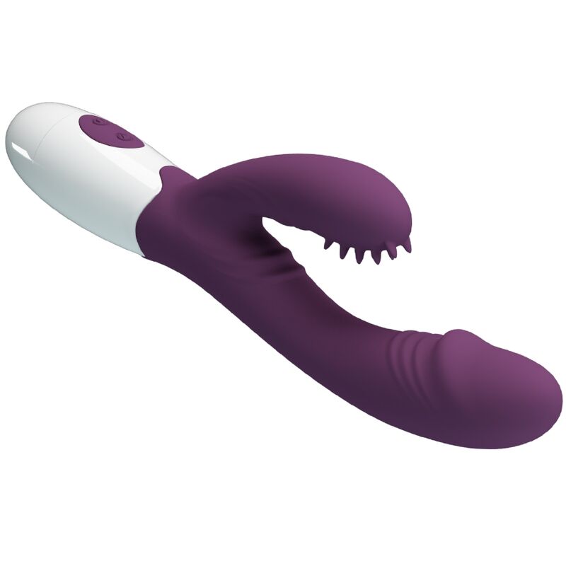 PRETTY LOVE - ANDRE RABBIT VIBRATOR AND G-SPOT STIMULATOR PURPLE