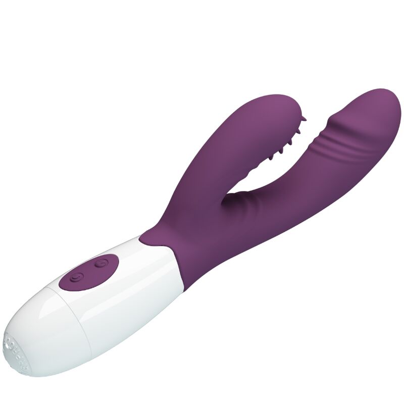PRETTY LOVE - ANDRE RABBIT VIBRATOR AND G-SPOT STIMULATOR PURPLE