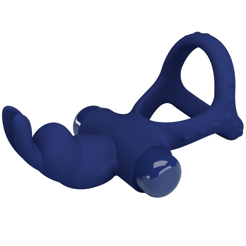 PRETTY LOVE - LUCHITO DOUBLE VIBRATING RING BLUE RABBIT
