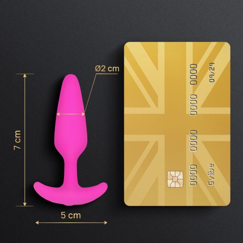 G-VIBE - GPLUG VIBRADOR ANAL PLUG XS FUCSIA