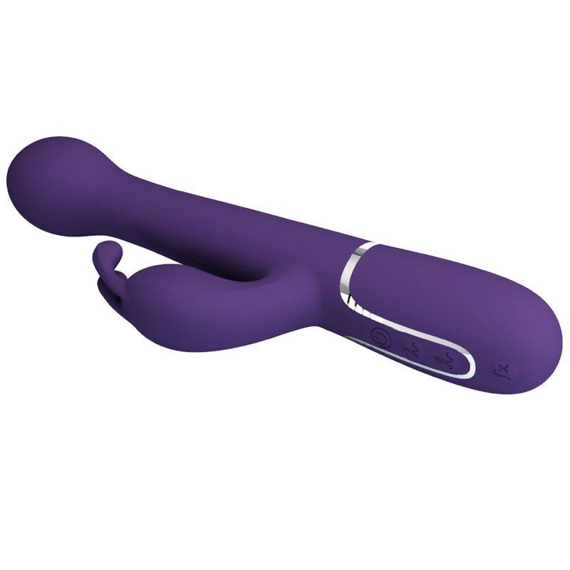 PRETTY LOVE - DEJON 3 IN 1 MULTIFUNCTION PURPLE RABBIT VIBRATOR