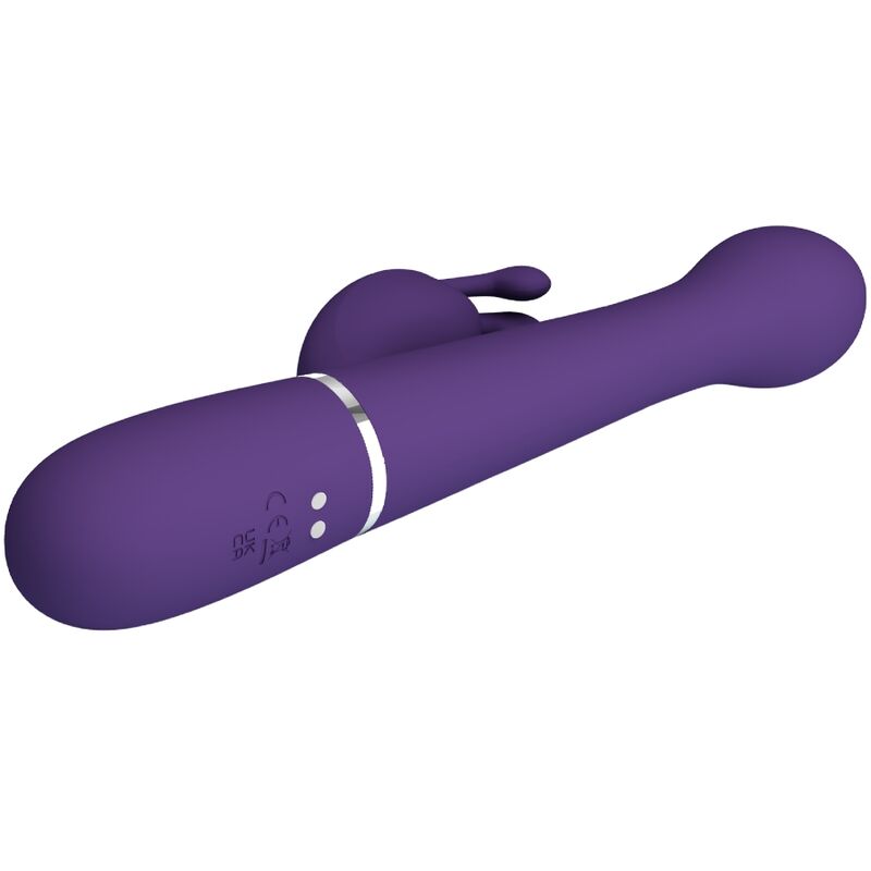 PRETTY LOVE - DEJON 3 IN 1 MULTIFUNCTION PURPLE RABBIT VIBRATOR
