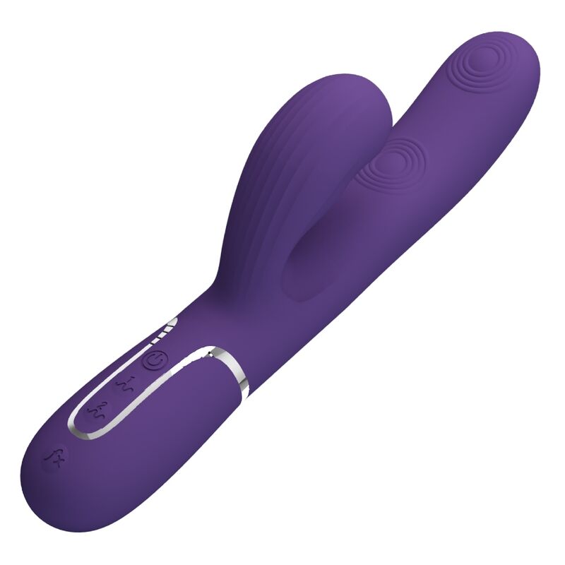 PRETTY LOVE - PERLITA 3 IN 1 MULTIFUNCTION PURPLE G-SPOT VIBRATOR