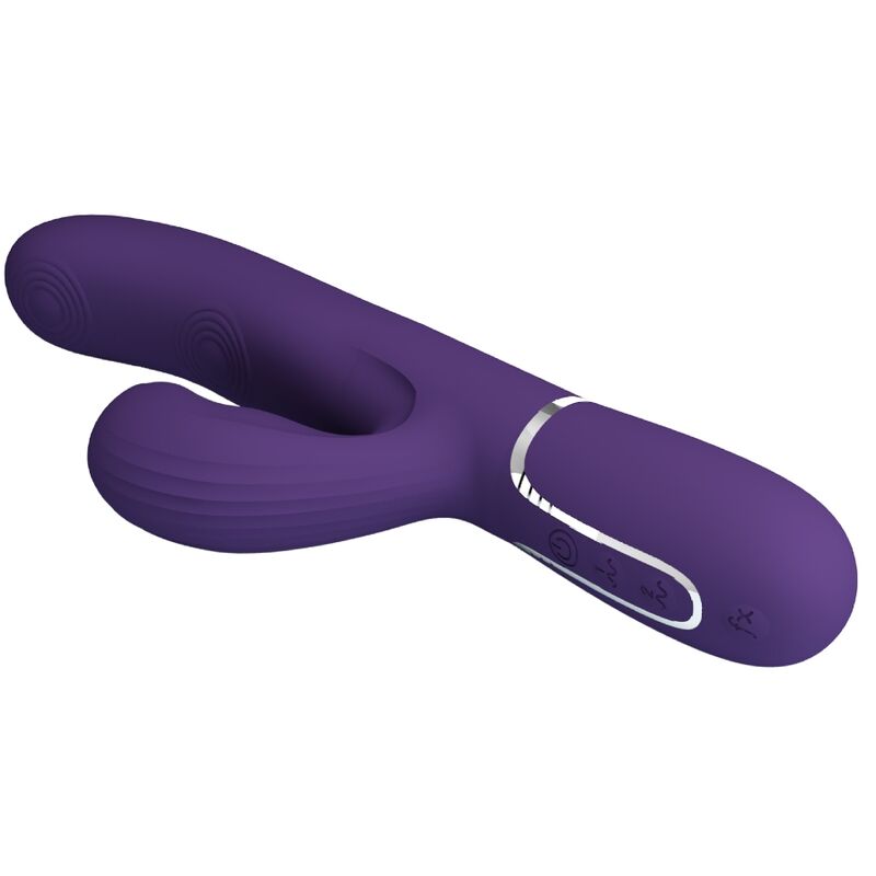 PRETTY LOVE - PERLITA 3 IN 1 MULTIFUNCTION PURPLE G-SPOT VIBRATOR