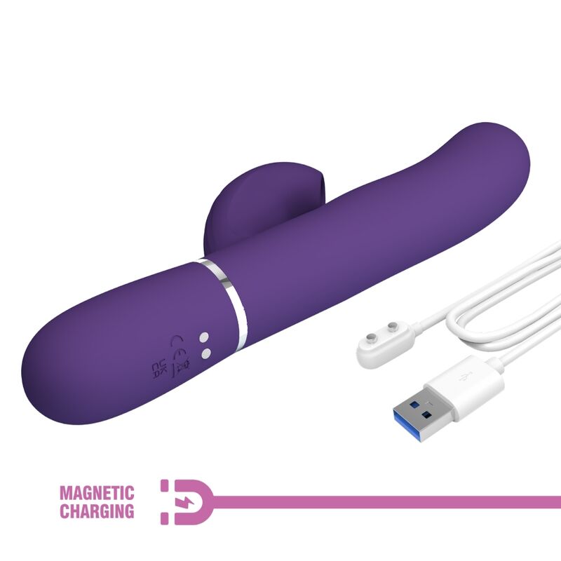 PRETTY LOVE - PERLITA 3 IN 1 MULTIFUNCTION PURPLE G-SPOT VIBRATOR