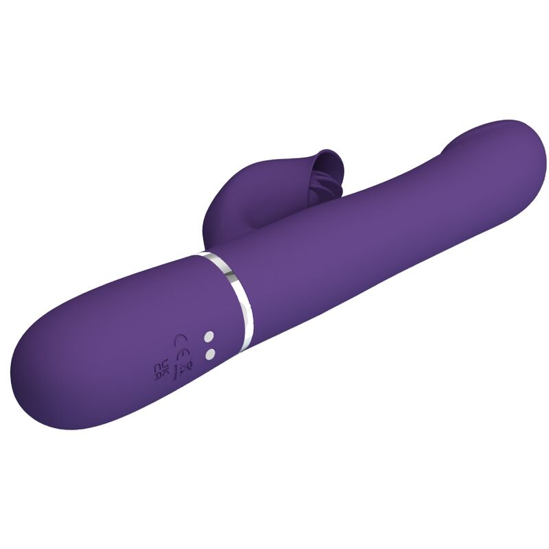 PRETTY LOVE - VIBRADOR CONEJO PERLA 4 EN 1 ZALIN MORADO