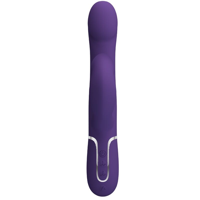 PRETTY LOVE - VIBRADOR CONEJO PERLA 4 EN 1 ZALIN MORADO