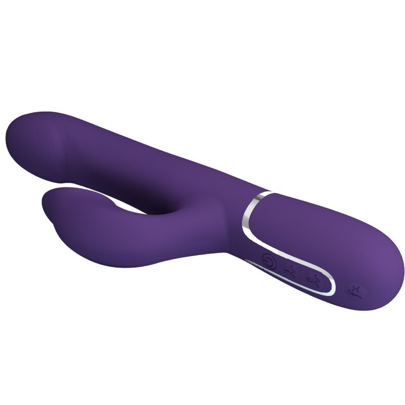 PRETTY LOVE - VIBRADOR CONEJO PERLA 4 EN 1 ZALIN MORADO