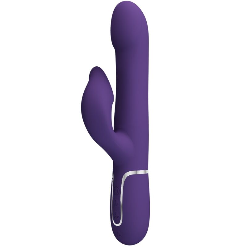 PRETTY LOVE - ZALIN 4 IN 1 PEARL RABBIT VIBRATOR PURPLE