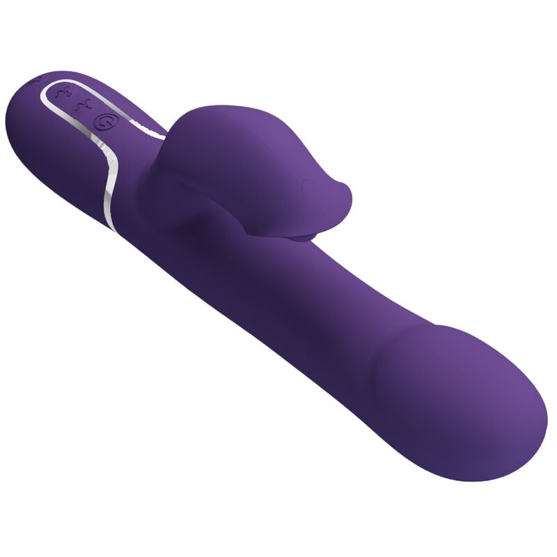 PRETTY LOVE - VIBRADOR CONEJO PERLA 4 EN 1 ZALIN MORADO