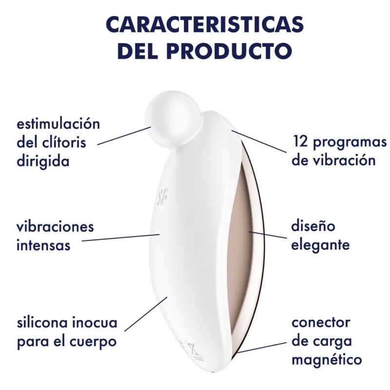 SATISFYER - SPOT ON 2 WHITE LAY-ON VIBRATOR