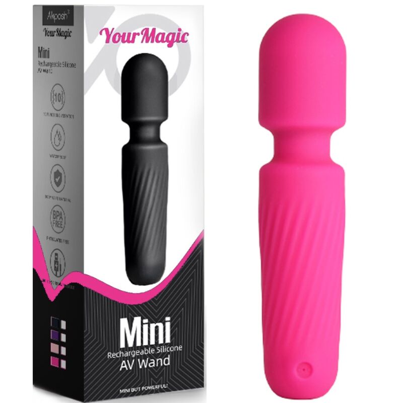 ARMONY - TU MASAJEADOR MÁGICO Y VIBRADOR RECARGABLE 10 VIBRACIONES ROSA