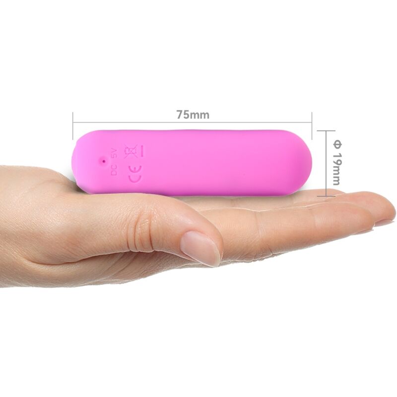 SPLASH HAHA SILICONE BULLET VIBRATOR 10 VIBRATIONS 75 X 19 CM PINK
