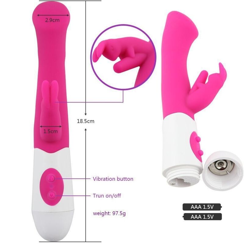 ARMONY - G SPOT RABBIT VIBRATOR AND STIMULATOR 10 SPEEDS PINK