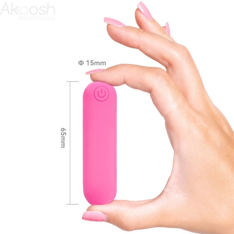 SPLASH JOLINE SILICONE BULLET VIBRATOR REMOTE CONTROL 10 VIBRATIONS 65 X 15 CM PINK