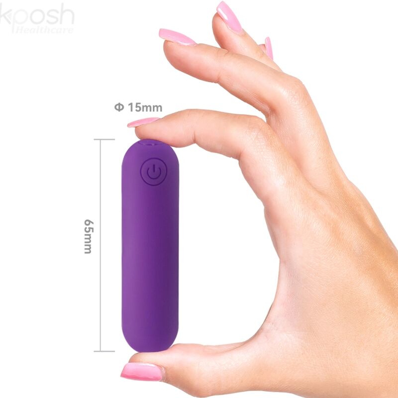 SPLASH JOLINE SILICONE BULLET VIBRATOR REMOTE CONTROL 10 VIBRATIONS 6.5 X 1.5 CM PURPLE