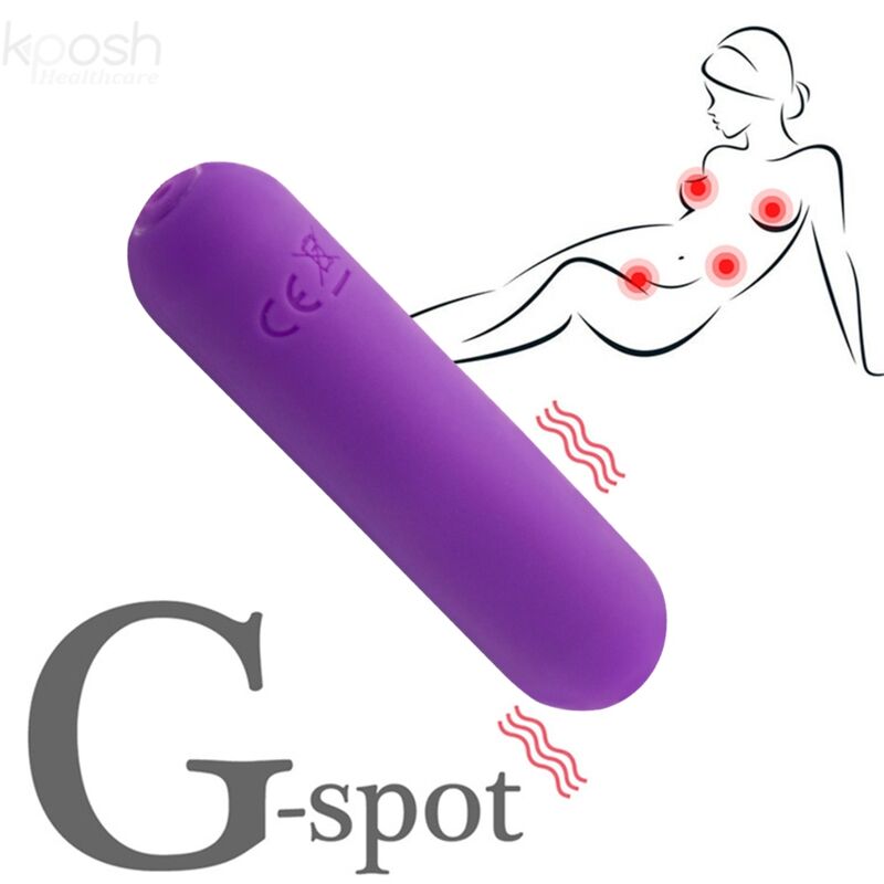 SPLASH JOLINE SILICONE BULLET VIBRATOR REMOTE CONTROL 10 VIBRATIONS 6.5 X 1.5 CM PURPLE