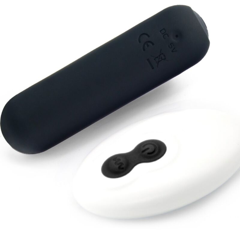 SPLASH JOIE BULLET SILICONE VIBRATOR REMOTE CONTROL 10 VIBRATIONS 75 X 19 CM BLACK