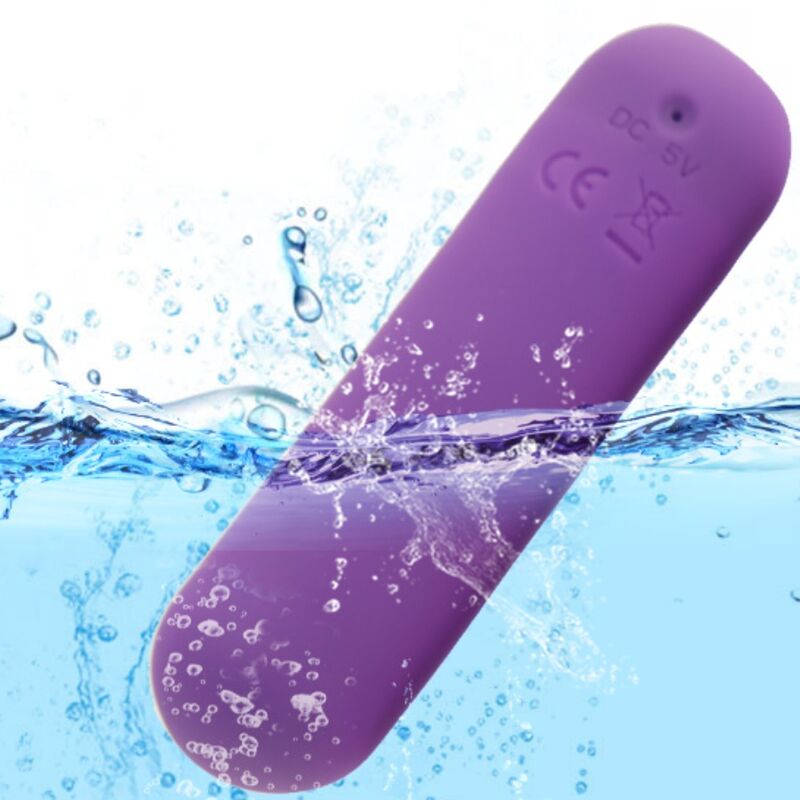 SPLASH JOIE BULLET SILICONE VIBRATOR REMOTE CONTROL 10 VIBRATIONS 75 X 19 CM PURPLE