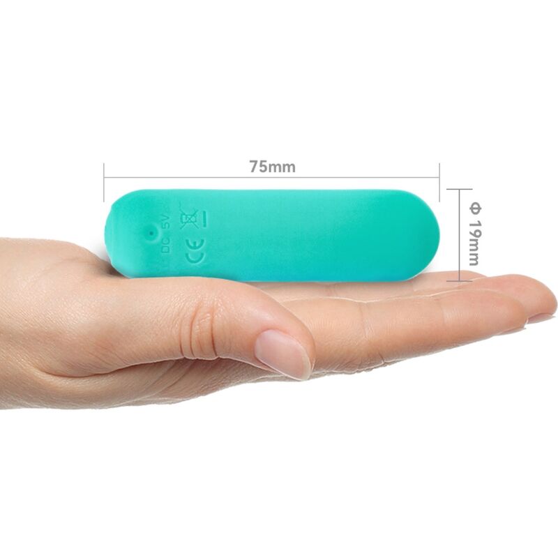 SPLASH HAHA SILICONE BULLET VIBRATOR 10 VIBRATIONS 75 X 19 CM GREEN