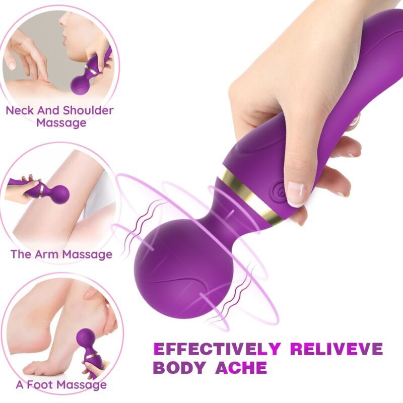 ARMONY - FREEZA MASSAGER AND VIBRATOR SUPER FLEXIBLE BLACK HEAD
